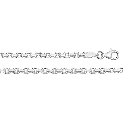 Silver Faceted Belcher Chain