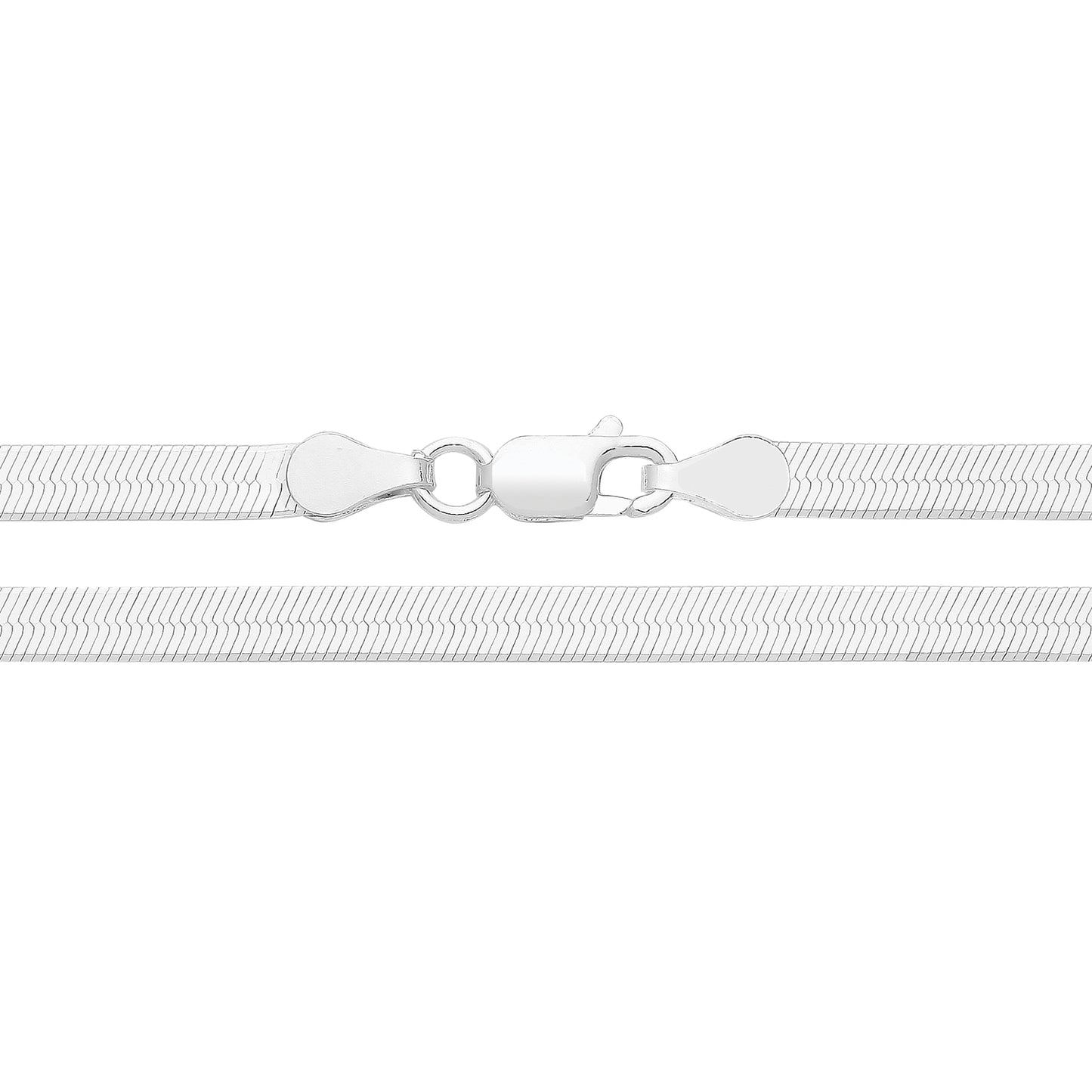 Silver Herringbone Necklace | Medium - John Ross Jewellers