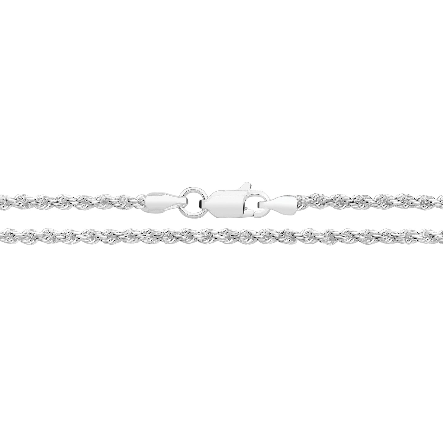 Silver Rope Bracelet - 7.5"