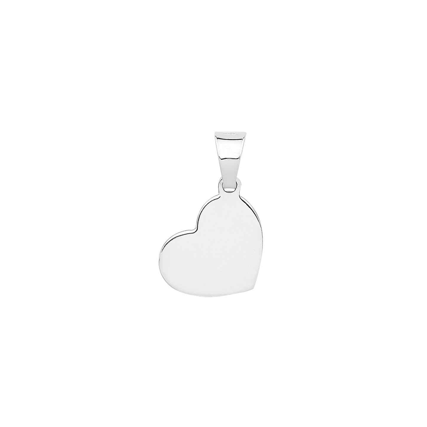 Silver Heart Disc Necklace | Small - John Ross Jewellers