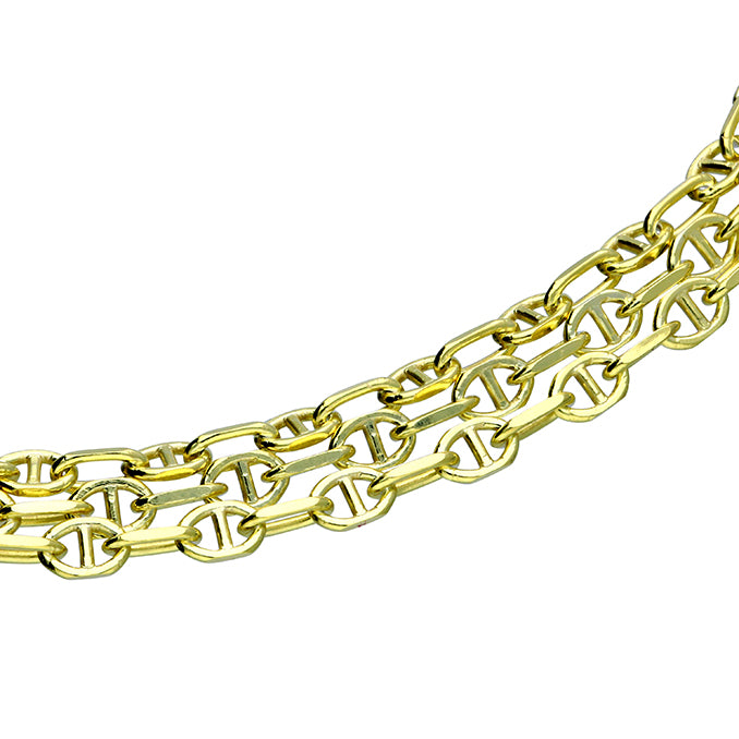 Sunshine Triple Anchor Chain Anklet
