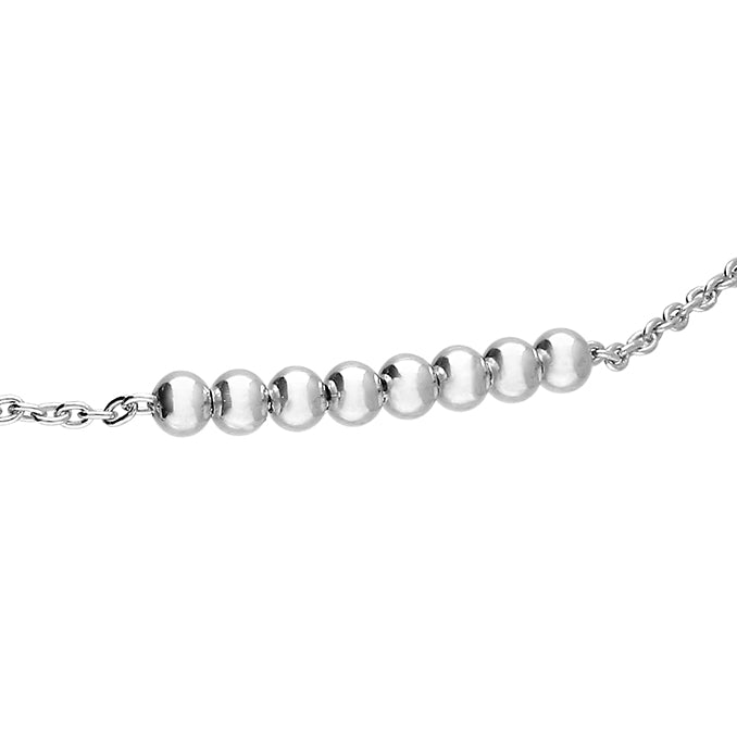 Silver Dainty Beads Anklet