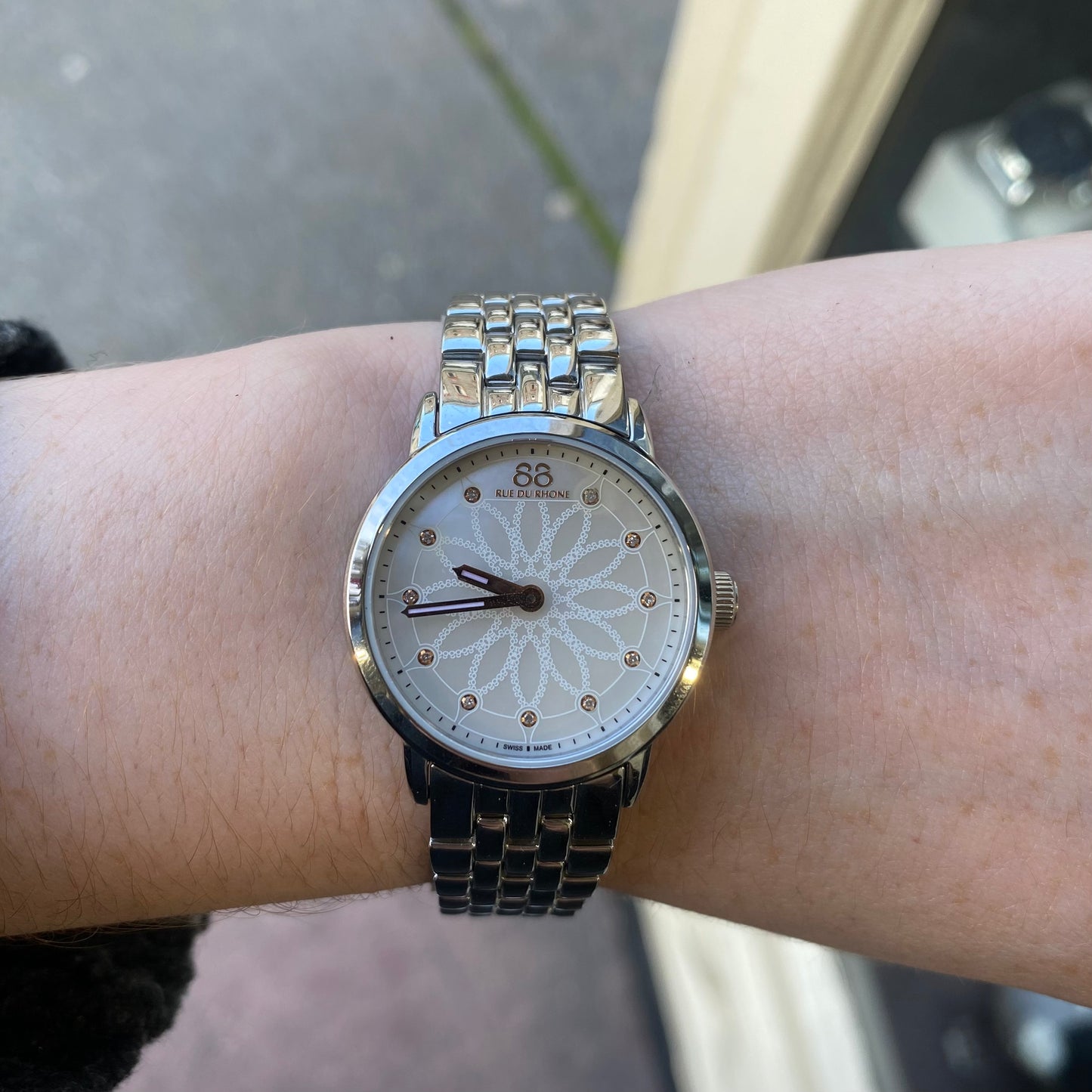 88 Rue du Rhone Double 8 Origin Diamonds Steel - John Ross Jewellers