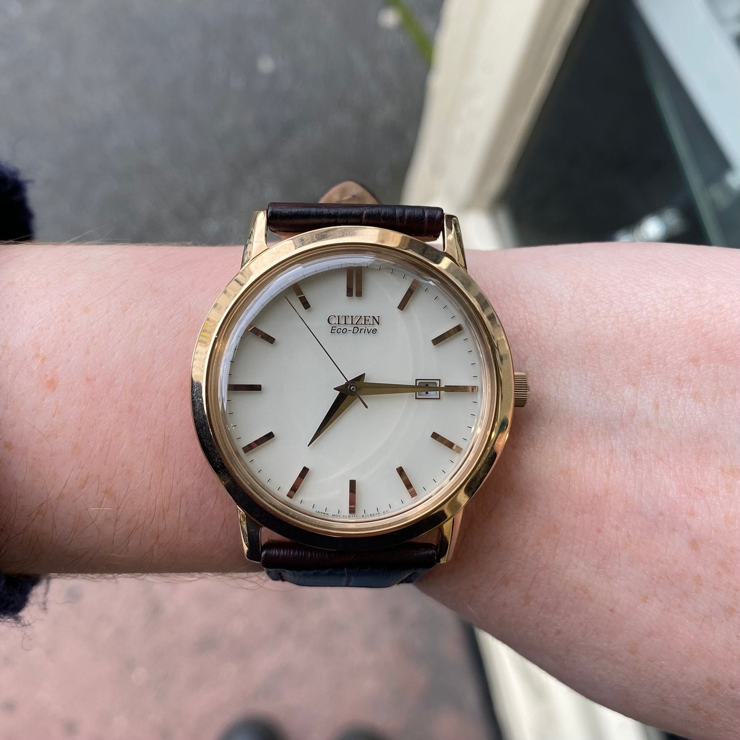 Citizen Ecodrive Leather Watch - John Ross Jewellers