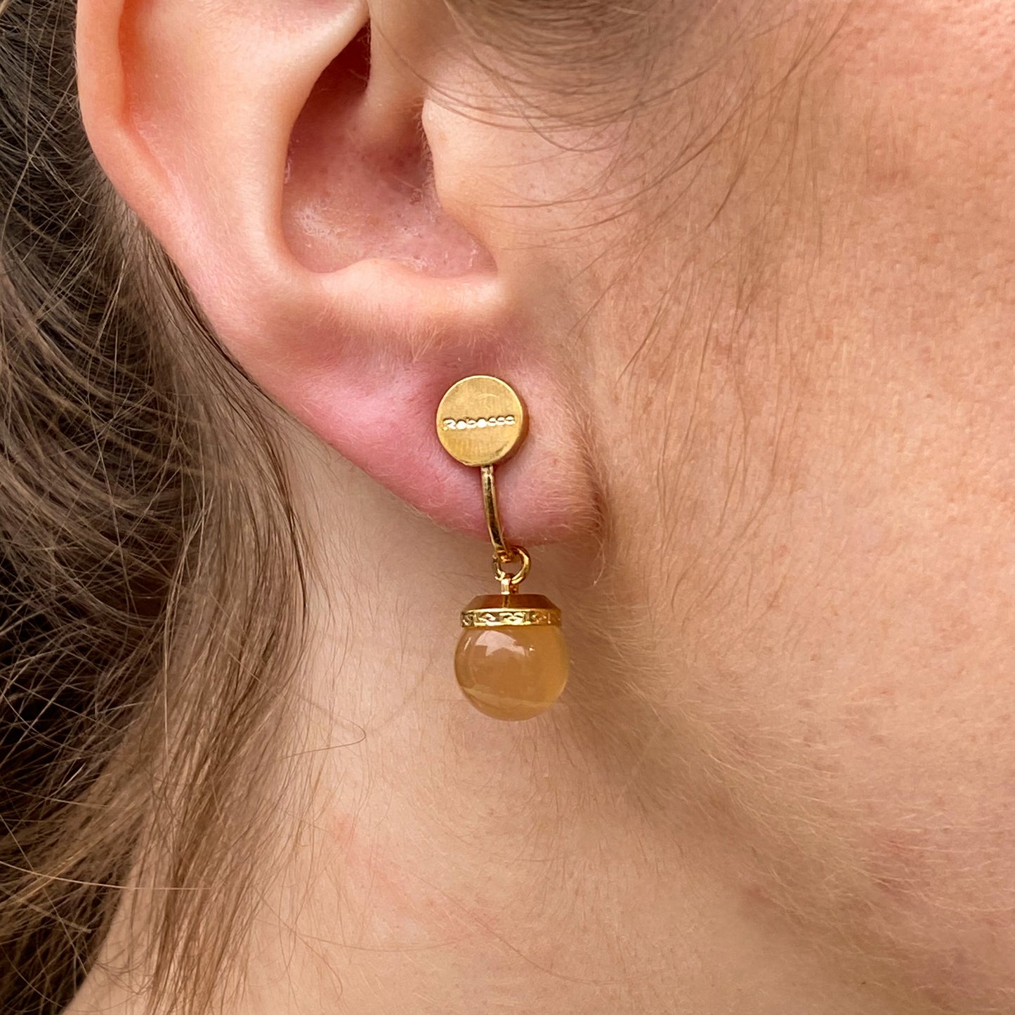 REBECCA Hollywood Lemon Clip on Earrings - John Ross Jewellers