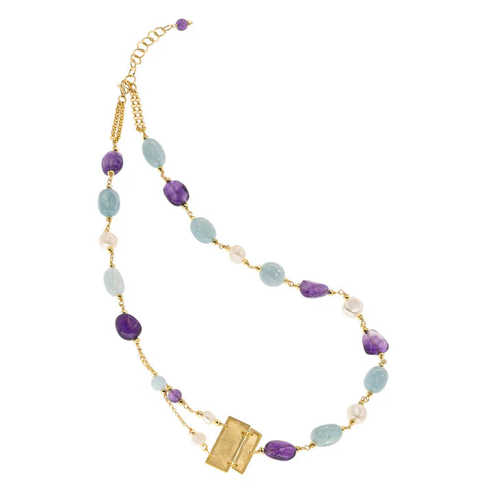 Baroque Necklace | Istro | Amethyst - John Ross Jewellers