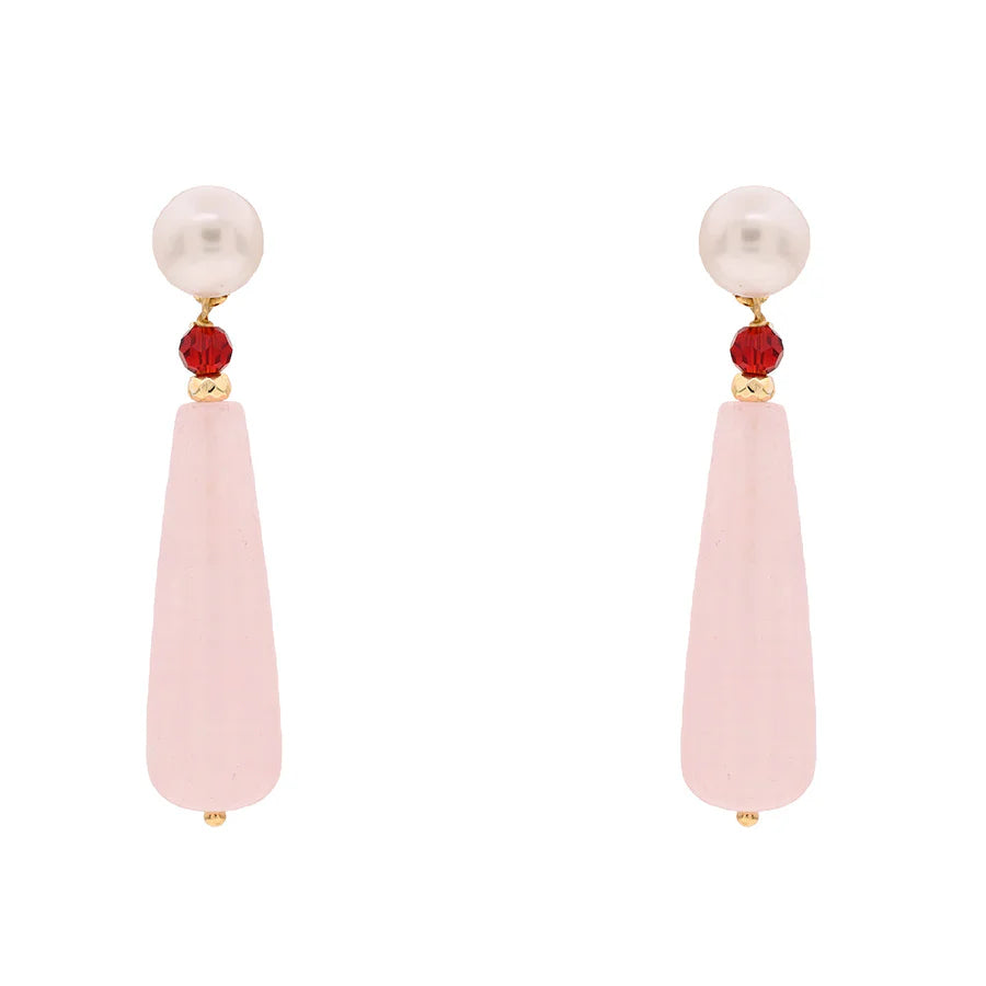 Baroque Drop Earrings | Oia | Pearl & Quartz - John Ross Jewellers