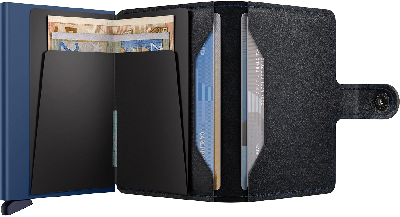 SECRID Miniwallet Original Black-Navy - John Ross Jewellers