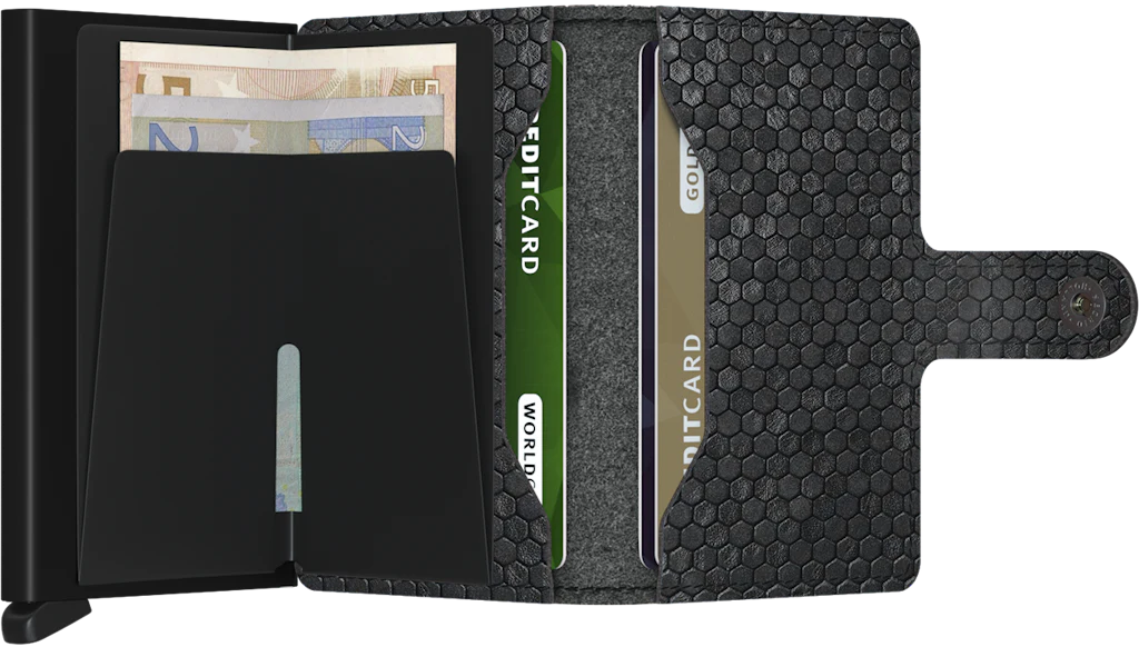 SECRID Miniwallet Hexagon Black - John Ross Jewellers
