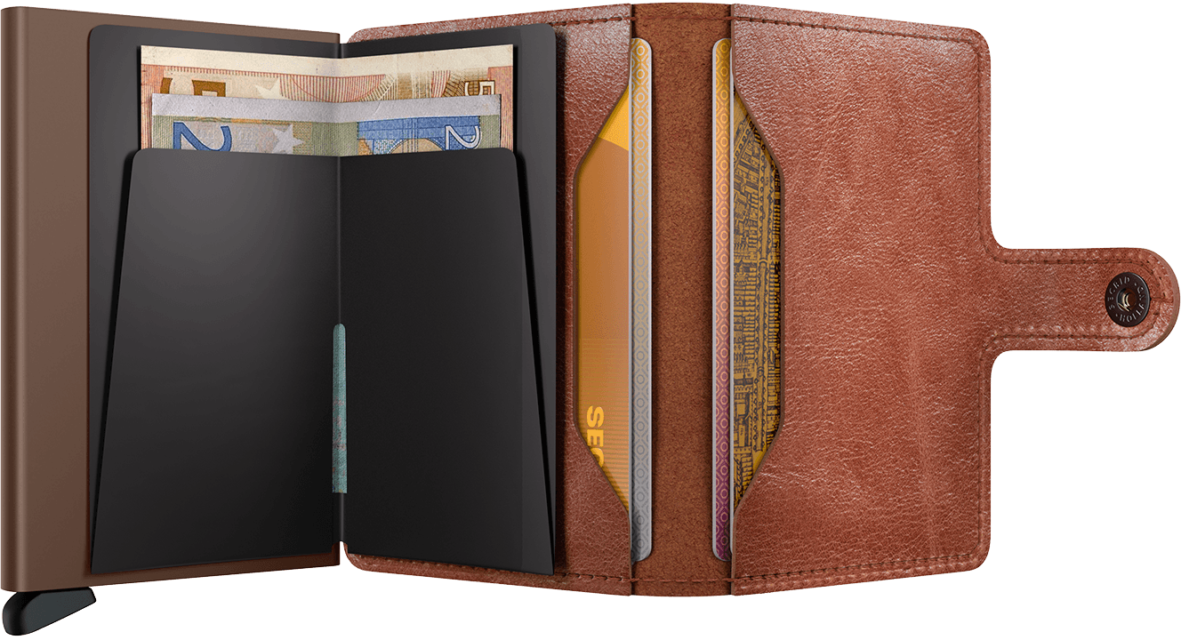 SECRID Miniwallet Vintage Cognac-Brown - John Ross Jewellers