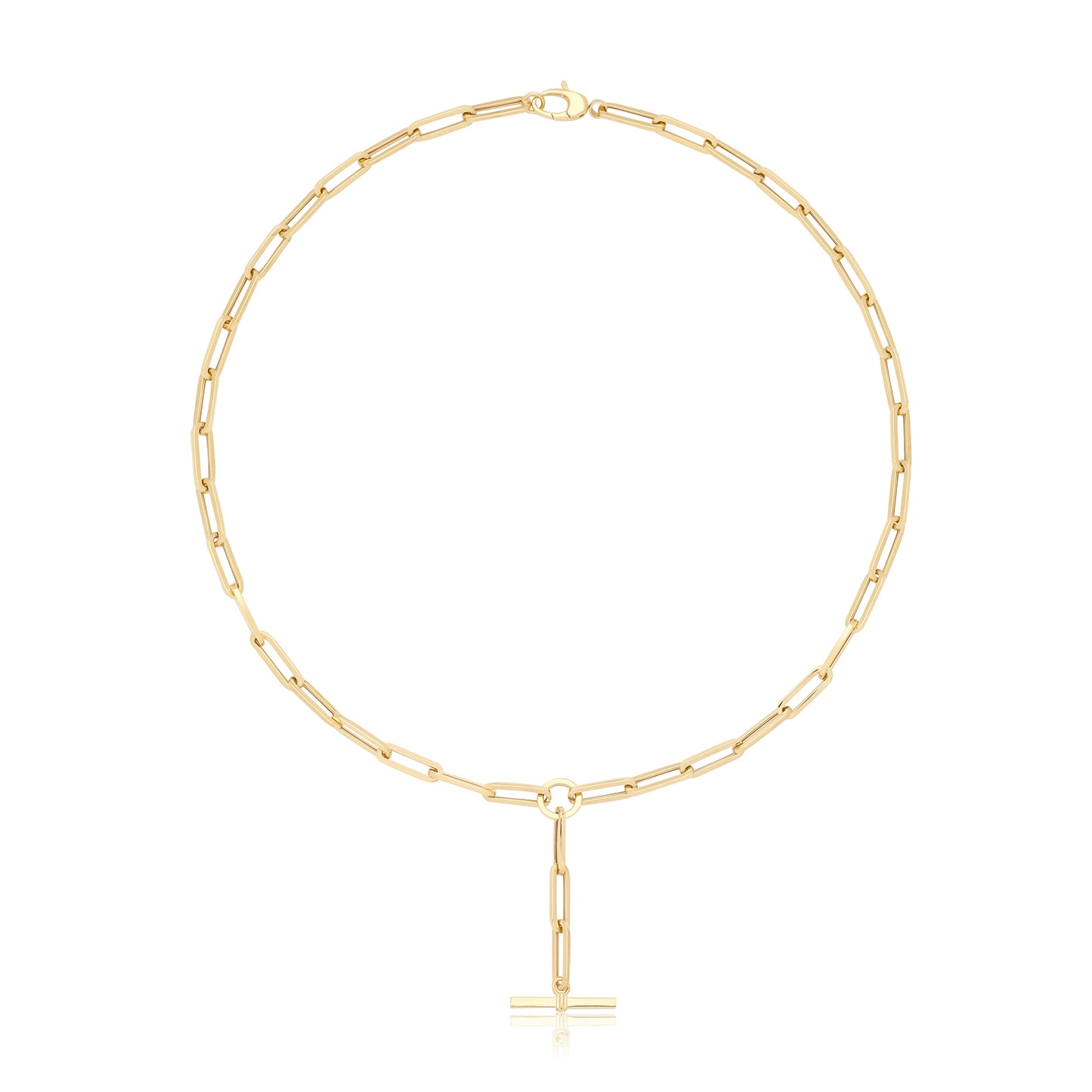 9ct Gold T-Bar Necklace