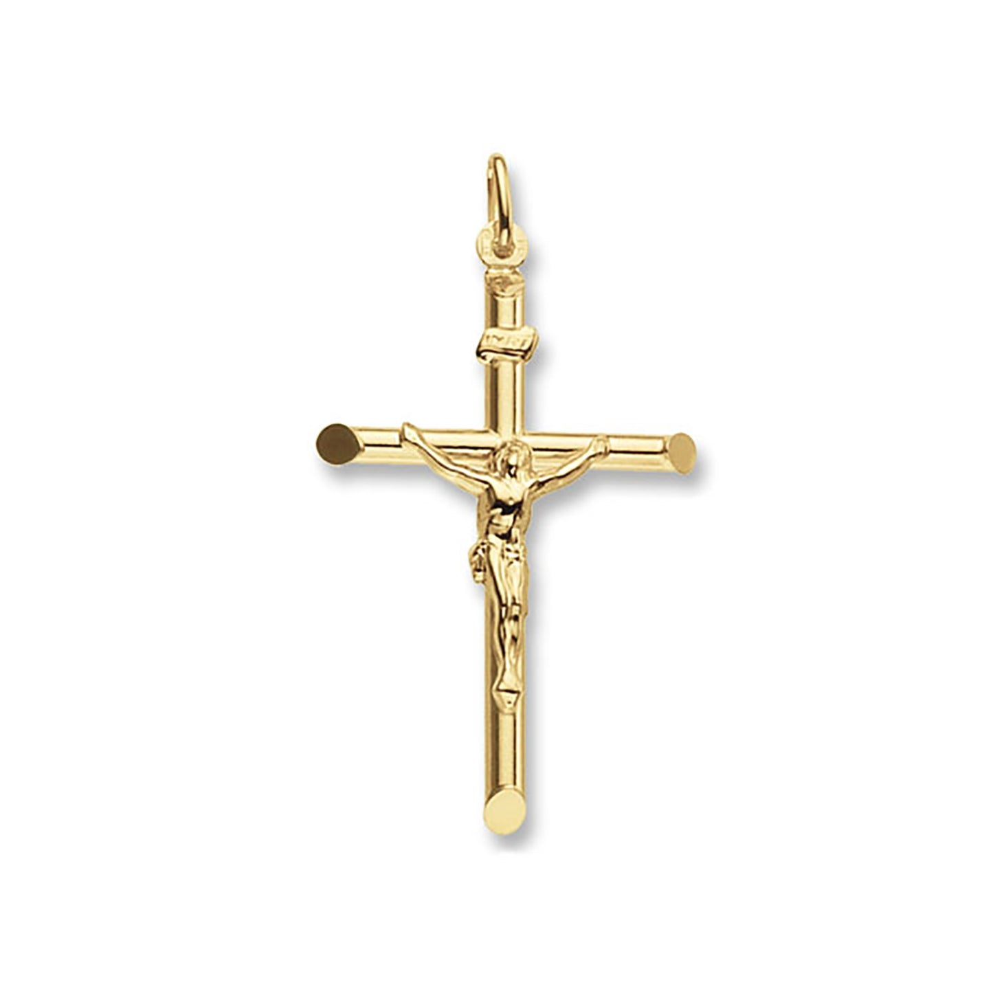 9ct Gold Crucifix Cross Pendant | Large