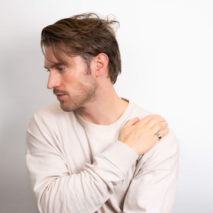 Fred Bennett Gold Stripe Steel Spinner Ring - John Ross Jewellers