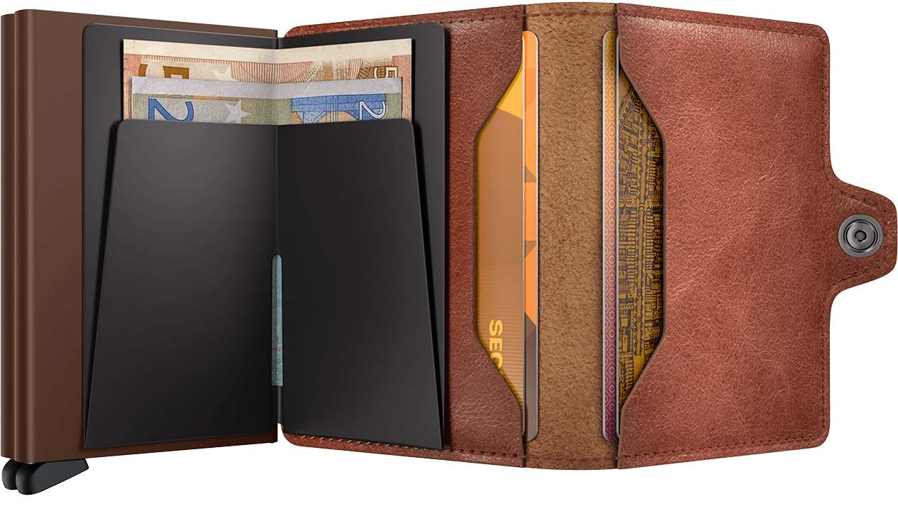 SECRID Twinwallet Vintage Cognac Brown - John Ross Jewellers