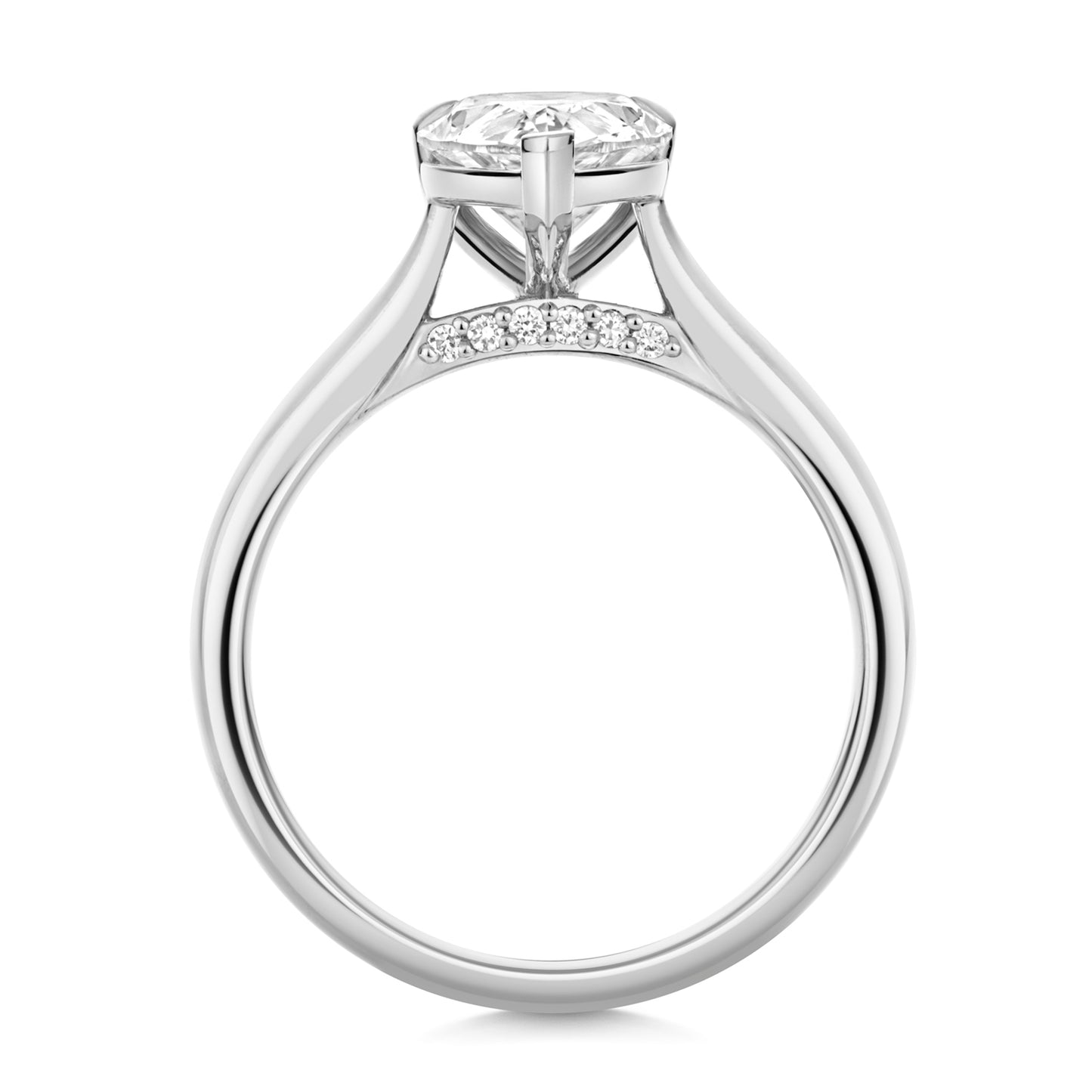 Platinum Pear Solitaire Engagement Ring | Certificated Lab 2.00ct
