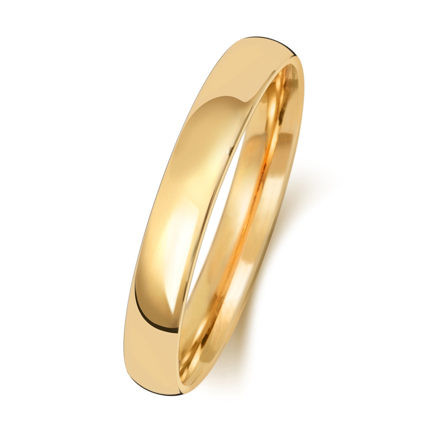 9ct Gold Light Court Ring | 3mm - John Ross Jewellers