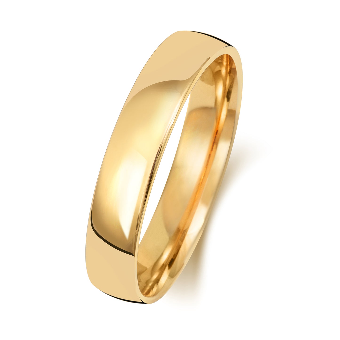 9ct Gold Light Court Wedding Ring | 4mm - John Ross Jewellers