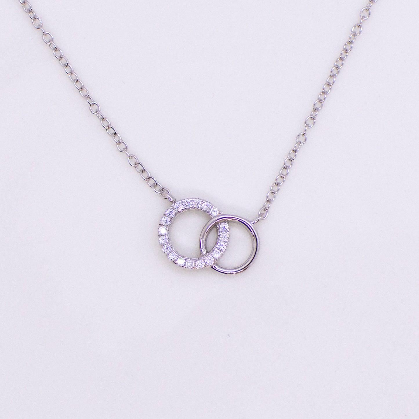 Silver CZ Unity Necklace - John Ross Jewellers