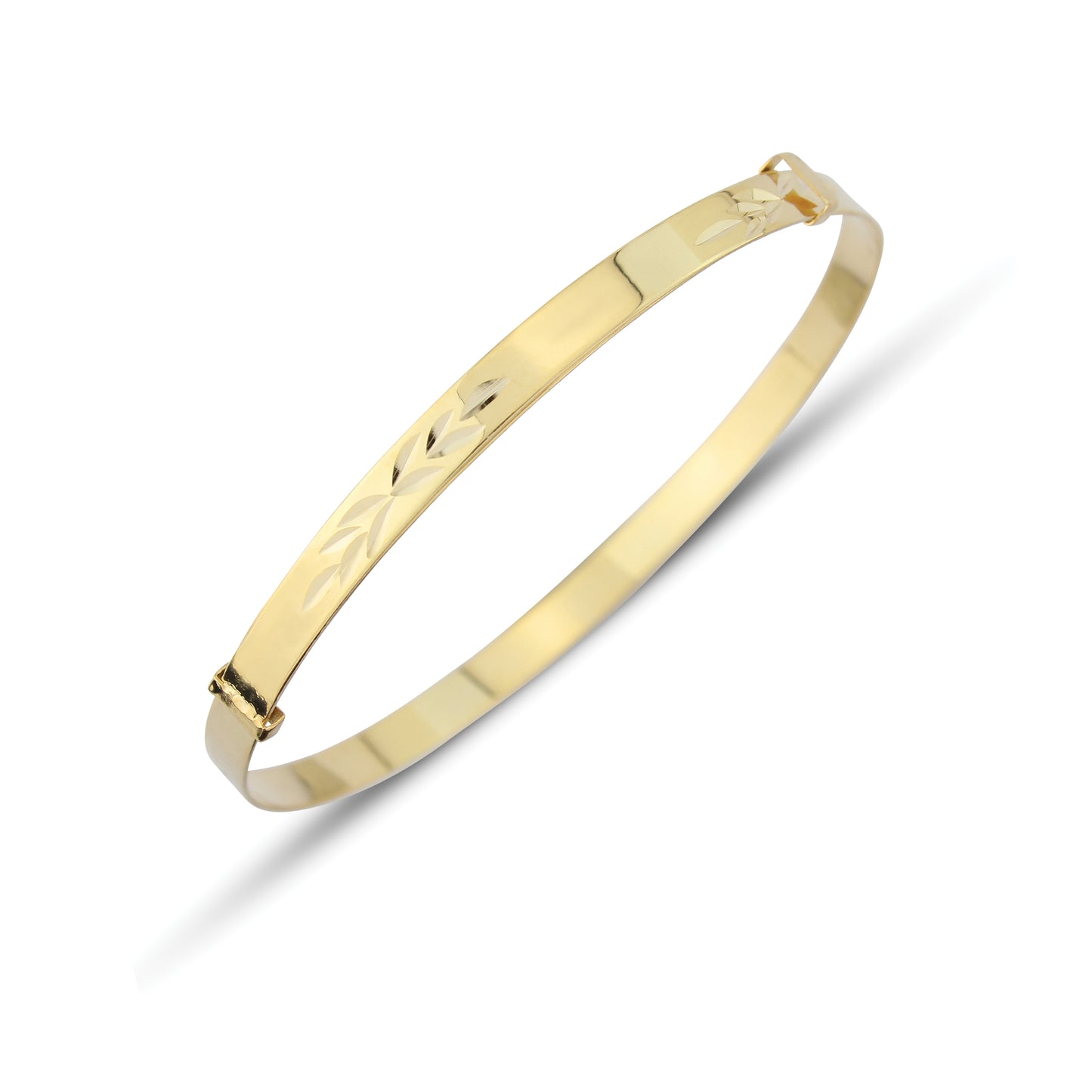 Kids 9ct Gold Kiss Bangle - John Ross Jewellers