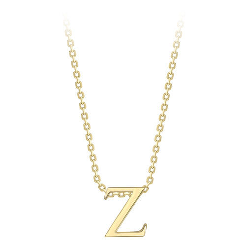 9ct Gold Letter Necklace - John Ross Jewellers