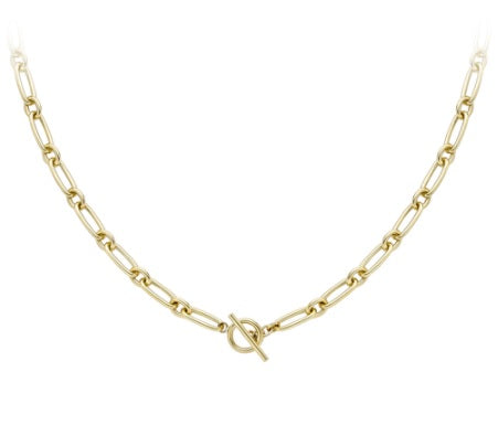 9ct Gold T-Bar Necklace - John Ross Jewellers