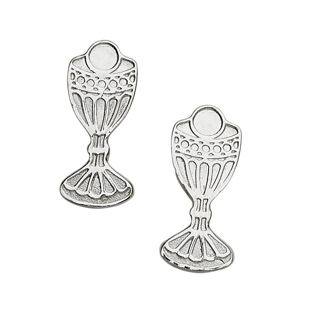 Comunnion Chalice Stud Earrings - John Ross Jewellers