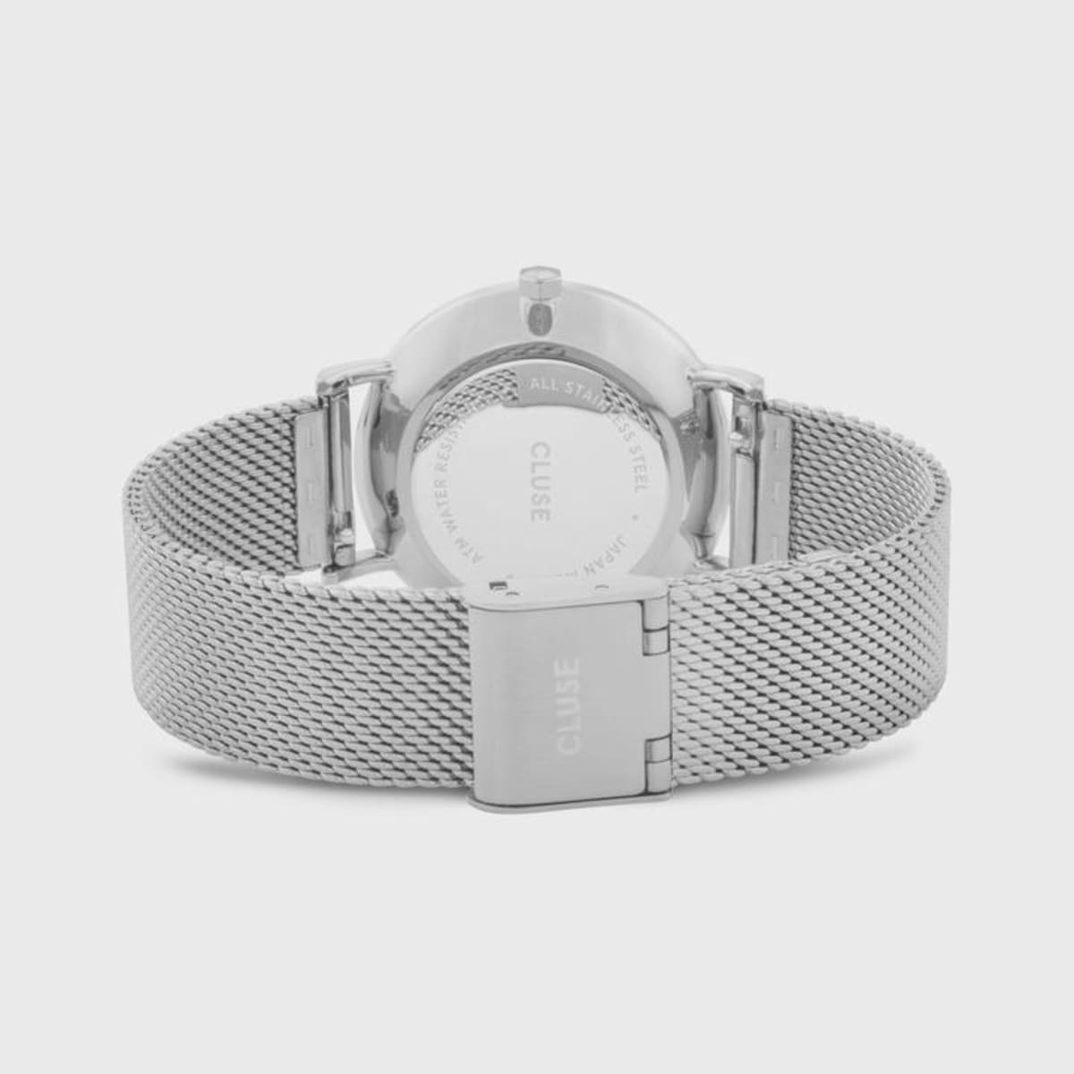 CLUSE Minuit Mesh Silver/Black - John Ross Jewellers