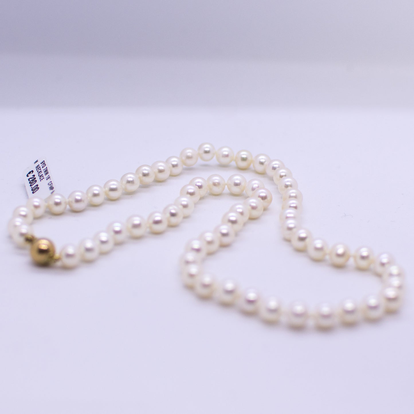 Cultured Freshwater Pearl Necklace - 7mm|18" - John Ross Jewellers