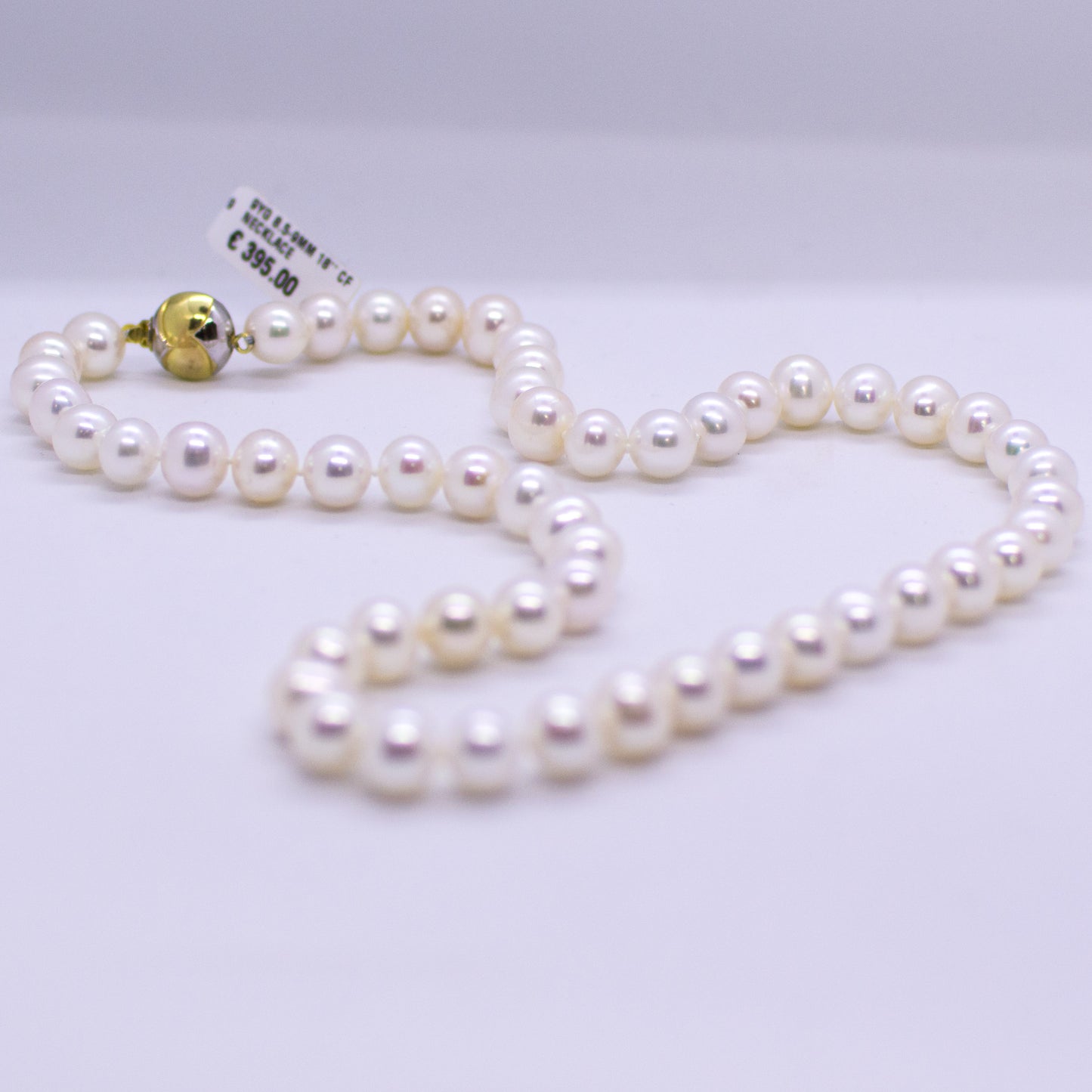 Cultured Freshwater Pearl Necklace - 9mm|18" - John Ross Jewellers