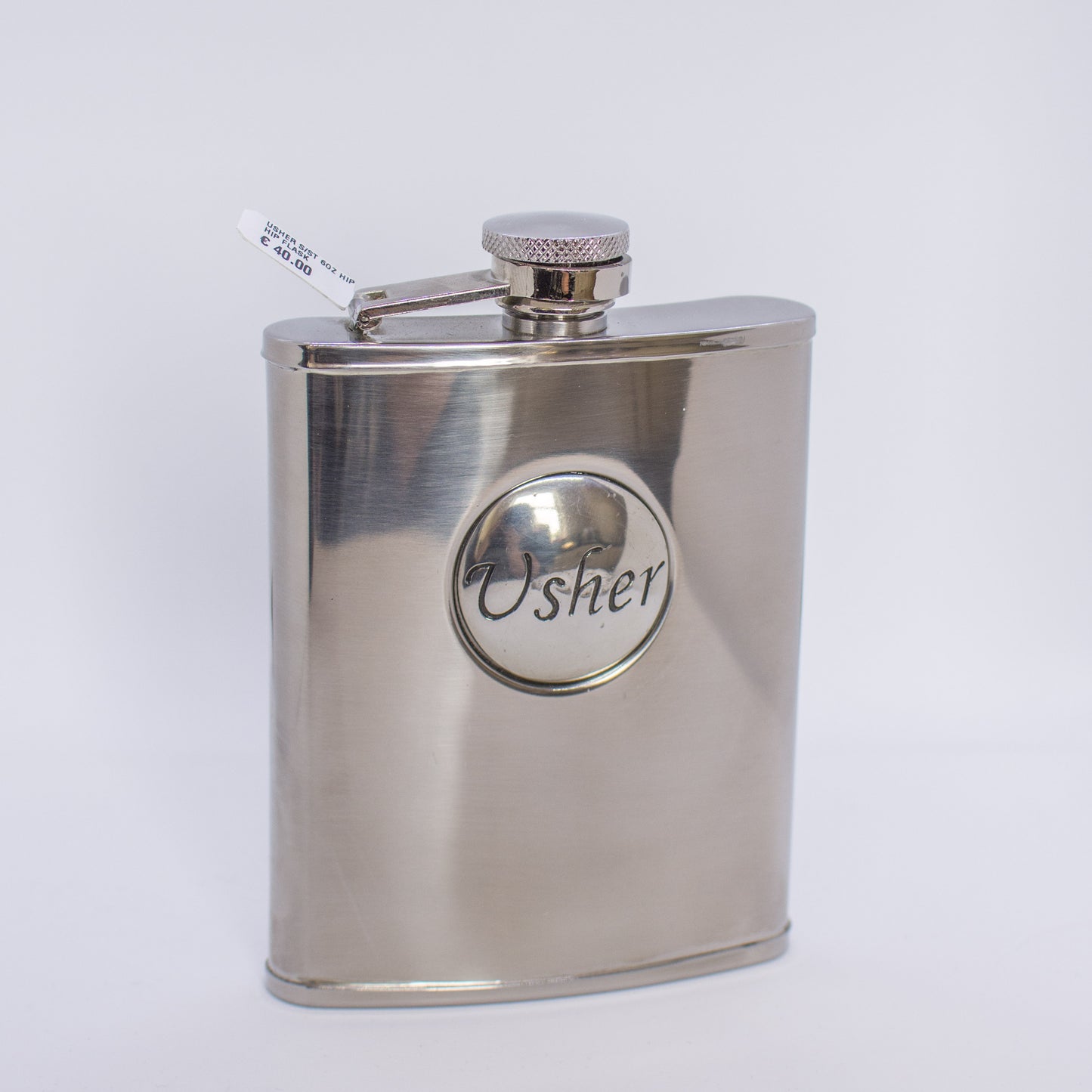 6oz Usher Hip Flask - John Ross Jewellers