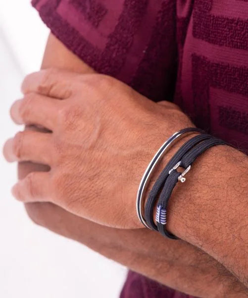 PIG & HEN Franky DBL Navy | Silver - John Ross Jewellers