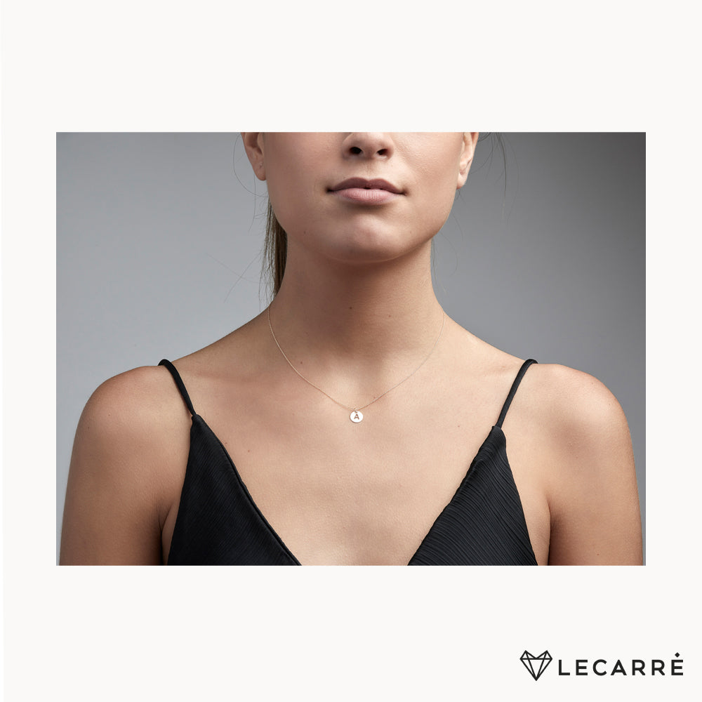 18ct Gold My Way Necklace - 9mm Disc - John Ross Jewellers