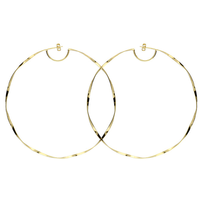 SUNSHINE Maxi Maxi Twist Hoop Earrings - John Ross Jewellers