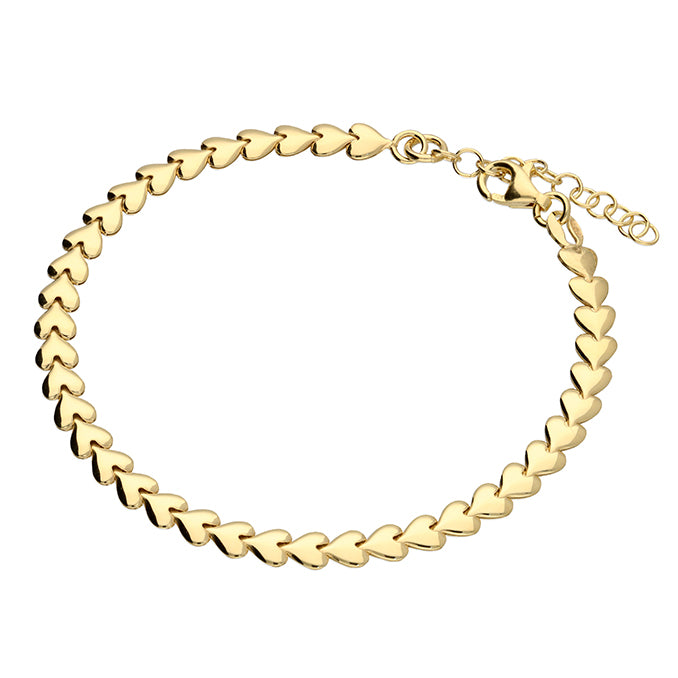 Sunshine Hearts Bracelet - 19cm - John Ross Jewellers