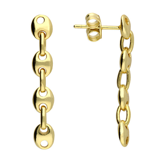 Sunshine Mariner Chain Drop Earrings - John Ross Jewellers
