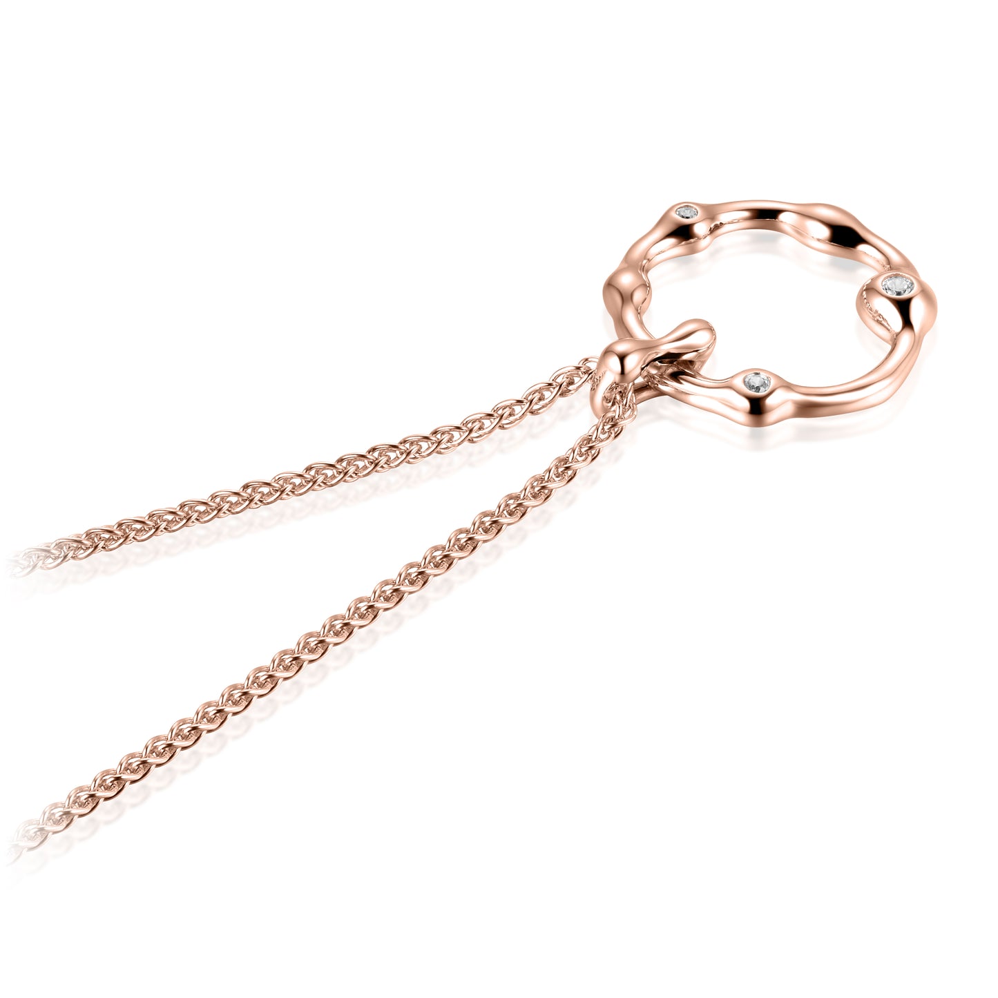 ORGANIC Necklace - Rose Gold - John Ross Jewellers