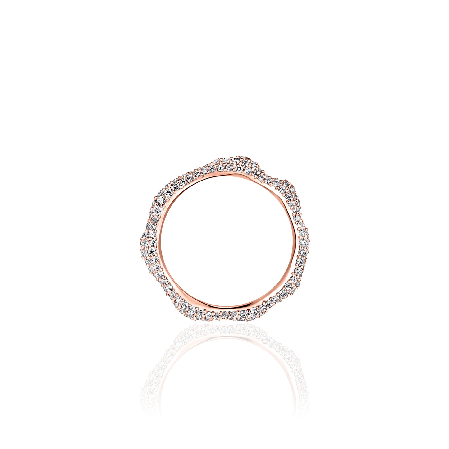 ORGANIC CZ Ring - Rose Gold - John Ross Jewellers
