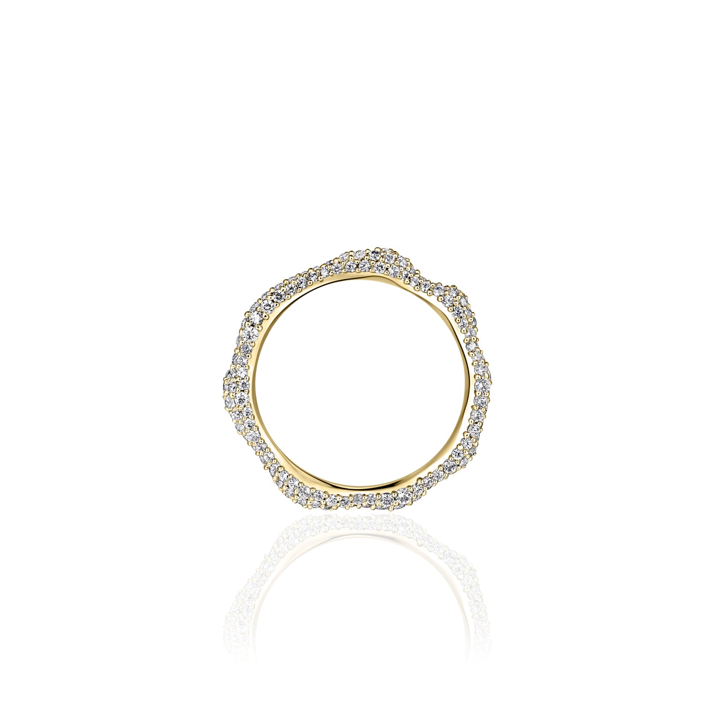 ORGANIC CZ Ring - Gold - John Ross Jewellers