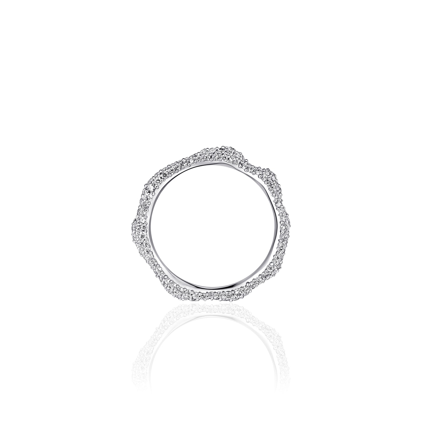 ORGANIC CZ Ring - Silver - John Ross Jewellers