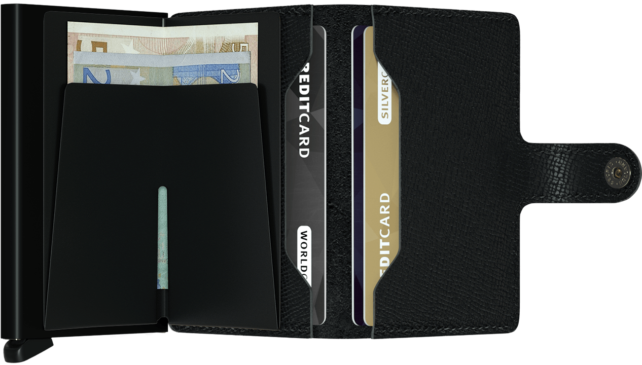 SECRID Miniwallet Crisple Black - John Ross Jewellers
