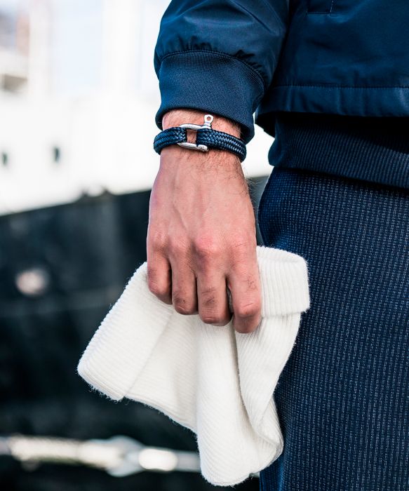 PIG & HEN Gorgeous George Navy | Silver - John Ross Jewellers