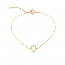 9ct Gold Diamond Open Sun Bracelet - John Ross Jewellers