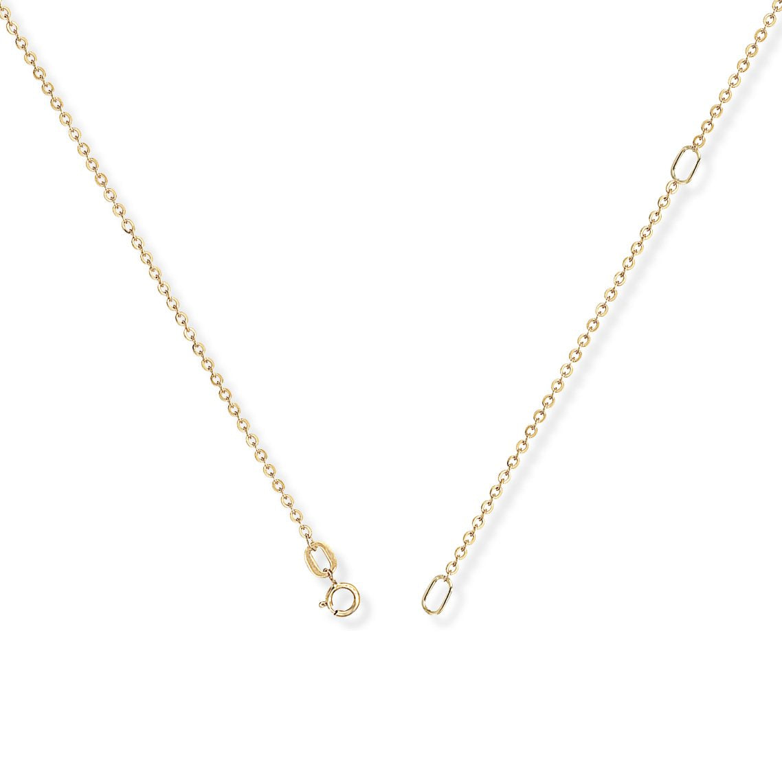 Stubbs 9ct gold Miraculous Medal pendant necklace with chain, featuring a small, detailed religious medal on a delicate chain.