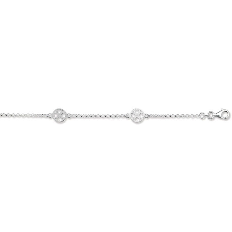 Silver Heart Discs Bracelet - John Ross Jewellers