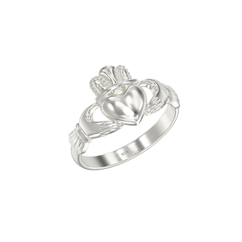 Silver Claddagh Ring - John Ross Jewellers
