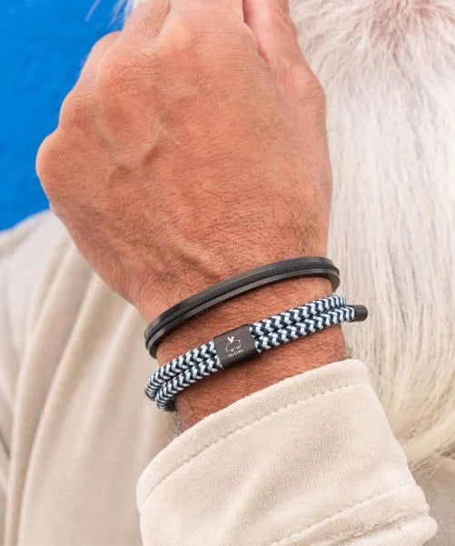 PIG & HEN Little Lewis 4mm Navy - Sky Blue | Black - John Ross Jewellers