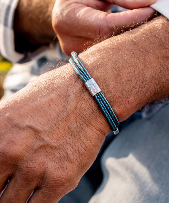 PIG & HEN Little Lewis Light Blue - Brown | Silver - John Ross Jewellers