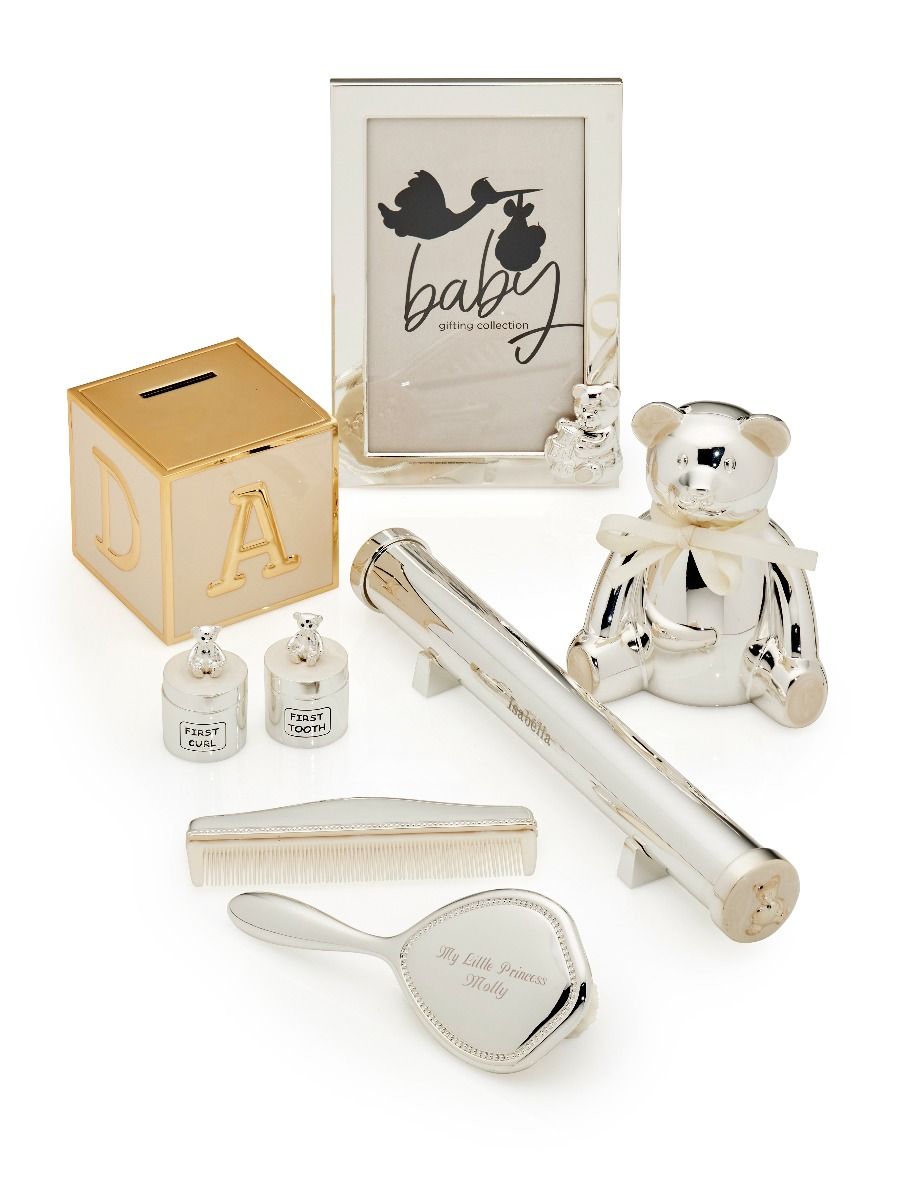 Teddy Bear Photo Frame - D for Diamond - John Ross Jewellers