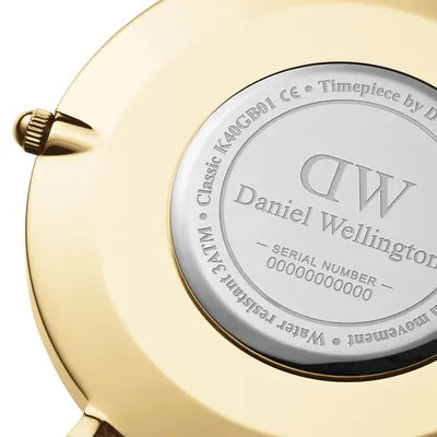 Daniel Wellington Classic Black 40mm Gold Sheffield - John Ross Jewellers