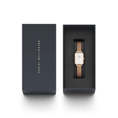 Daniel Wellington Watch Quadro Pressed Melrose | White - John Ross Jewellers